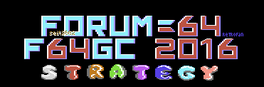 Forum64 Game Competition 2016: Strategy