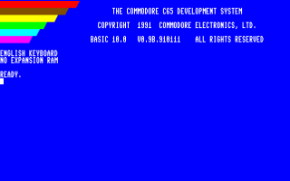 GO65 - C65 Startup-Screen on C128 (80 column mode)