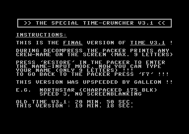 The Special Time-Cruncher V3.1
