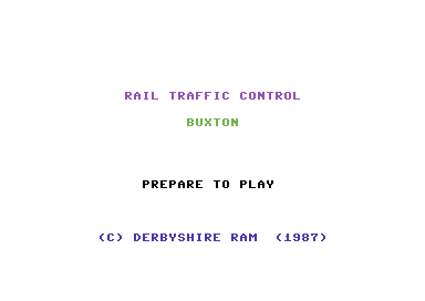 Rail Traffic Control Buxton