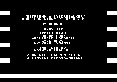 Befriend a Cyberstalker