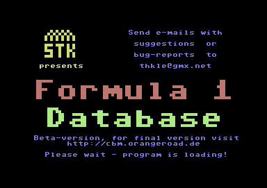 Formula 1-Database V 6.0