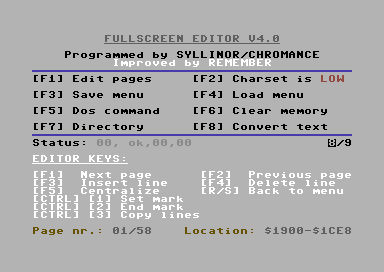 Fullscreen Editor V4.0