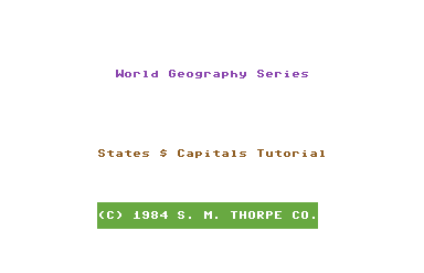 World Geography Series - States & Capitals Tutorial
