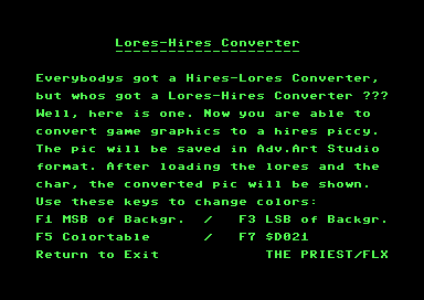 Lores-Hires Converter