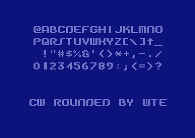 CW Rounded Font 2x2