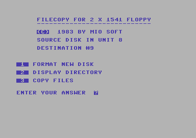Filecopy for 2 x 1541 Floppy