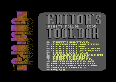 Editor's Toolbox