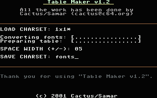 Table Maker V1.2