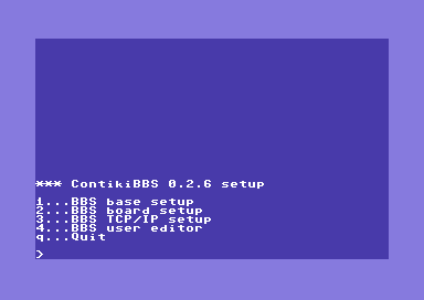 Contiki BBS V0.2.6