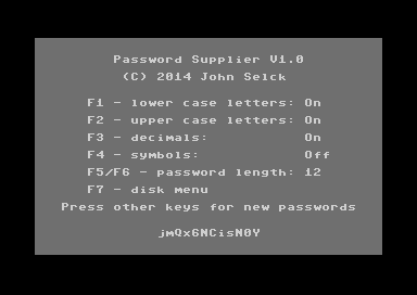 Password Supplier V1.0