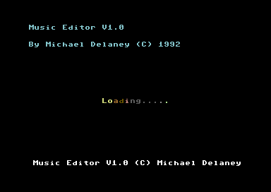 C64 Music Editor V1.0