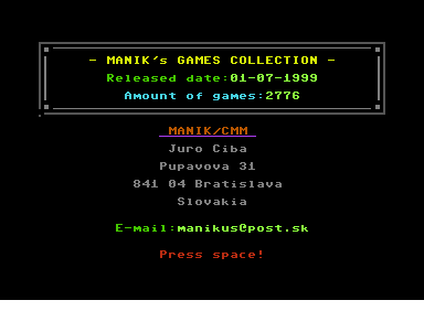 Manik's Games Collection