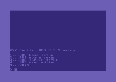 Contiki BBS V0.2.7