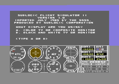 Sublogic Flight Simulator II