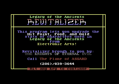 Legacy of the Ancients Revitalizer