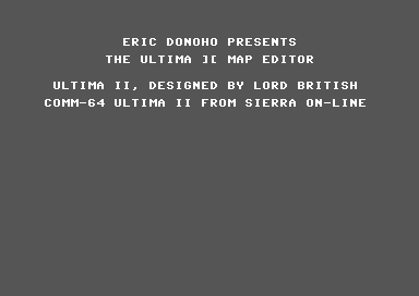 The Ultima II Map Editor +D