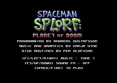 Spaceman Splorf: Planet of Doom V1.1
