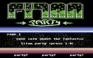 Titan Party Info