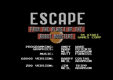 Escape from the Planet of the Robot Monsters +6