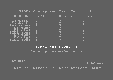 SIDFX Config and Test Tool V1.1