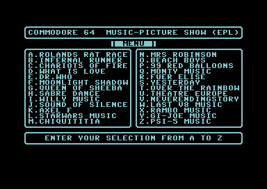 Commodore 64 Music-Picture Show