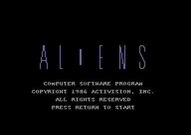 Aliens - The Computer Game Diashow
