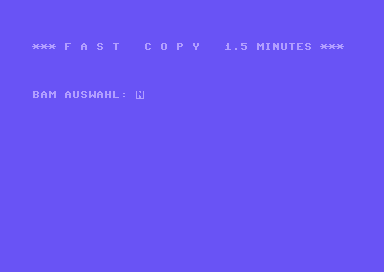 Fast Copy 1.5 Minutes [german]