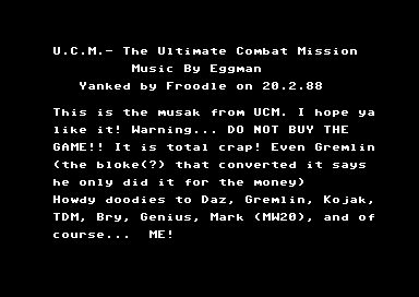 U.C.M. - The Ultimate Combat Mission