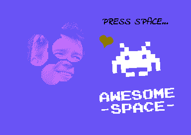 Attract-screen for Awesome Space ft. Rick Astley