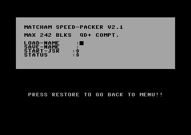Matcham Speed-Packer V2.1