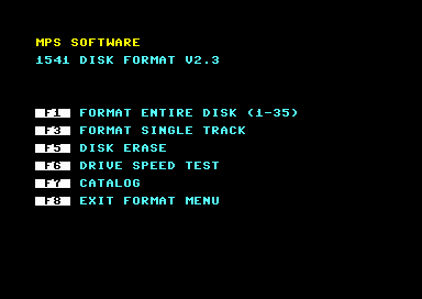 1541 Disk Format V2.3