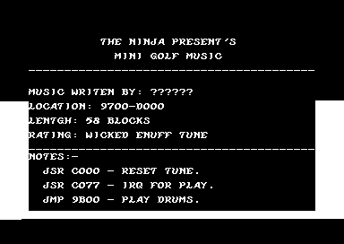 Ninja Rip #2 - Mini Golf Music