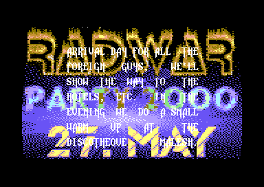 Radwar Party 2000 Intro