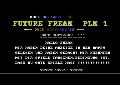 Duck Software '88 Note