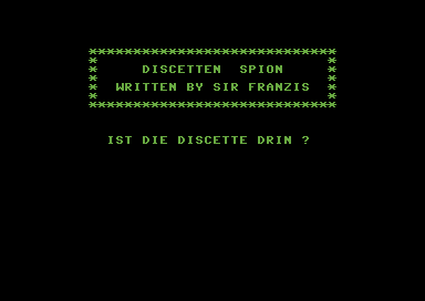 Discetten Spion [german]