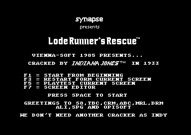 Lode Runner's Rescue