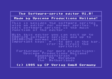 Software Sprite Editor V1.0