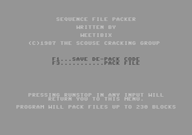 Sequence File Packer