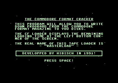 The Commodore Format Cracker