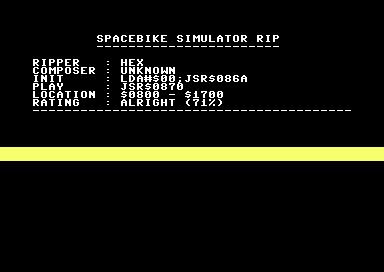 Spacebike Simulator Rip