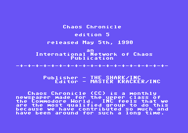 Chaos Chronicle #5