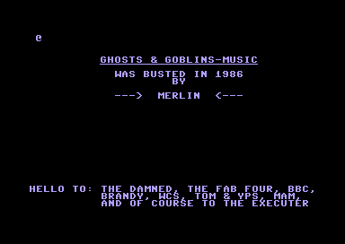 Ghosts'n Goblins Music