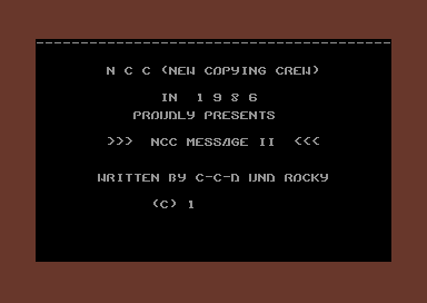 NCC Message II