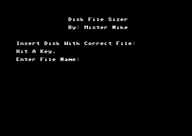 Disk File Sizer