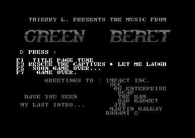 Green Beret Music
