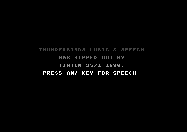 Thunderbirds Music & Speech