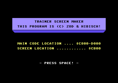 Trainer Screen Maker