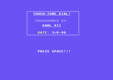 Touch Tone Dial