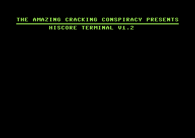 Hiscore Terminal V1.2
